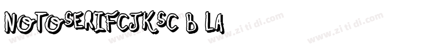 notoserifCJKsc b la字体转换